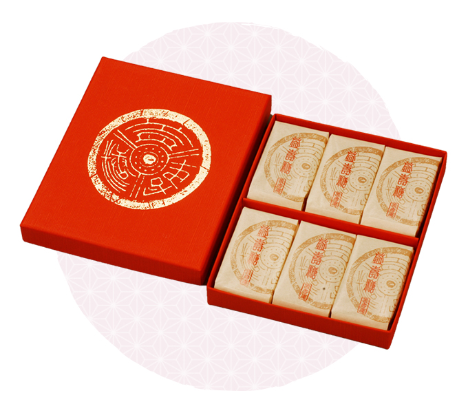 仙菓 益壽糖 化粧箱<br>3枚×6袋(18枚)