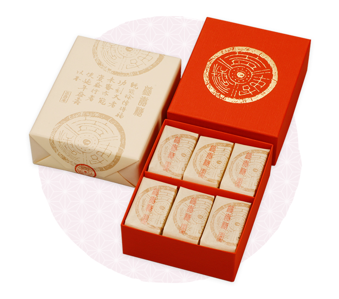 仙菓 益壽糖 化粧箱<br>3枚×18袋(54枚)